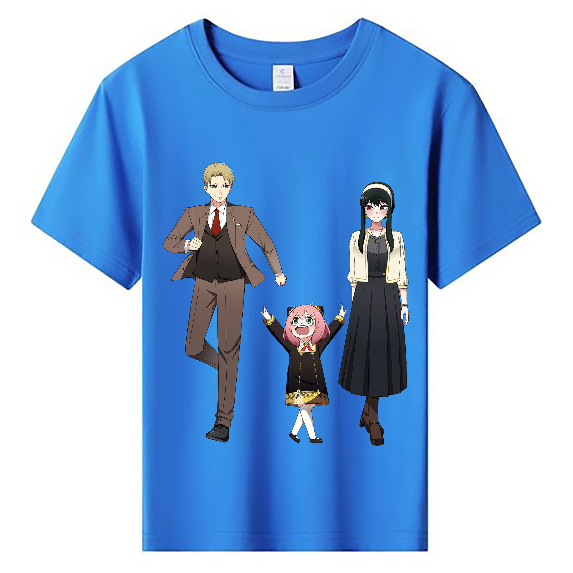 （画像用） SPY×FAMILY间谍家家酒 綿100％キッズTシャツ（フロントプリント）